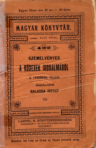 Szemelv�nyek a k�dexek irodalm�b�l